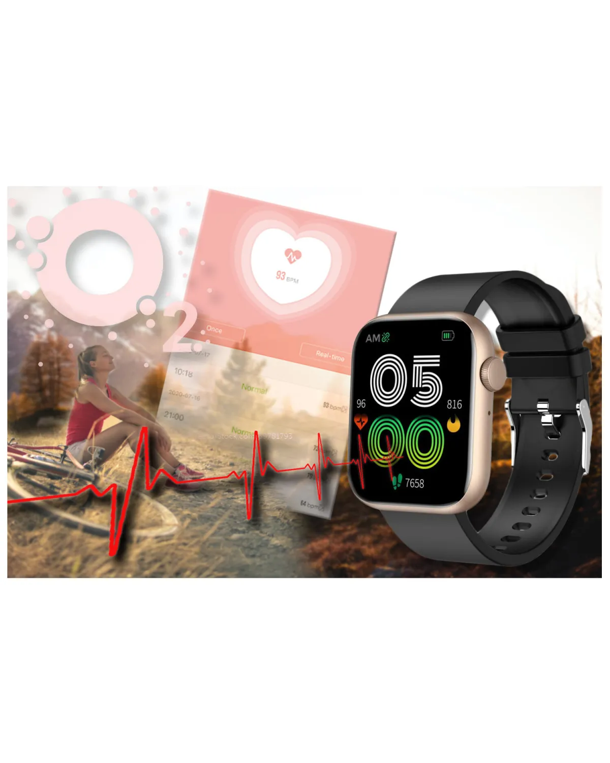 SMARTWATCH UNISEX GRAVITY GT3-2 - ROZMOWY BLUETOOTH, WŁASNE TARCZE (sg022b)