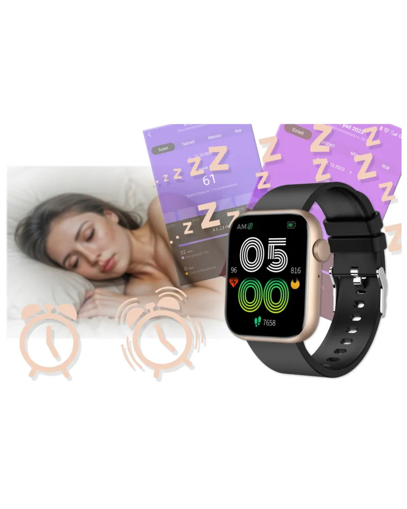 SMARTWATCH UNISEX GRAVITY GT3-2 - ROZMOWY BLUETOOTH, WŁASNE TARCZE (sg022b)