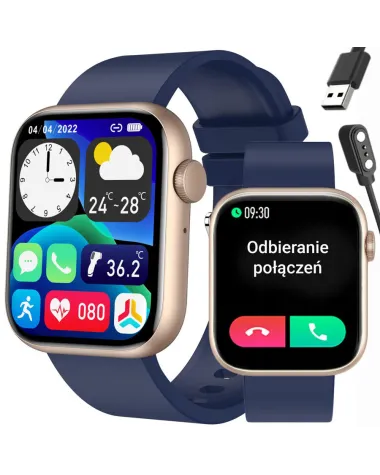 SMARTWATCH UNISEX GRAVITY GT3-4 - ROZMOWY BLUETOOTH, WŁASNE TARCZE (sg022d)