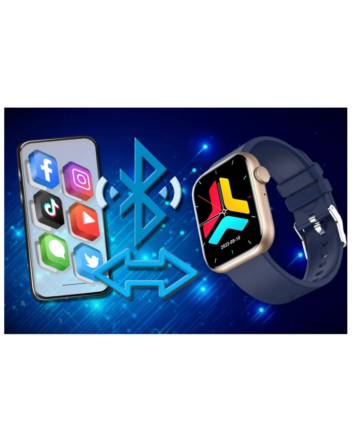 SMARTWATCH UNISEX GRAVITY GT3-4 - ROZMOWY BLUETOOTH, WŁASNE TARCZE (sg022d)