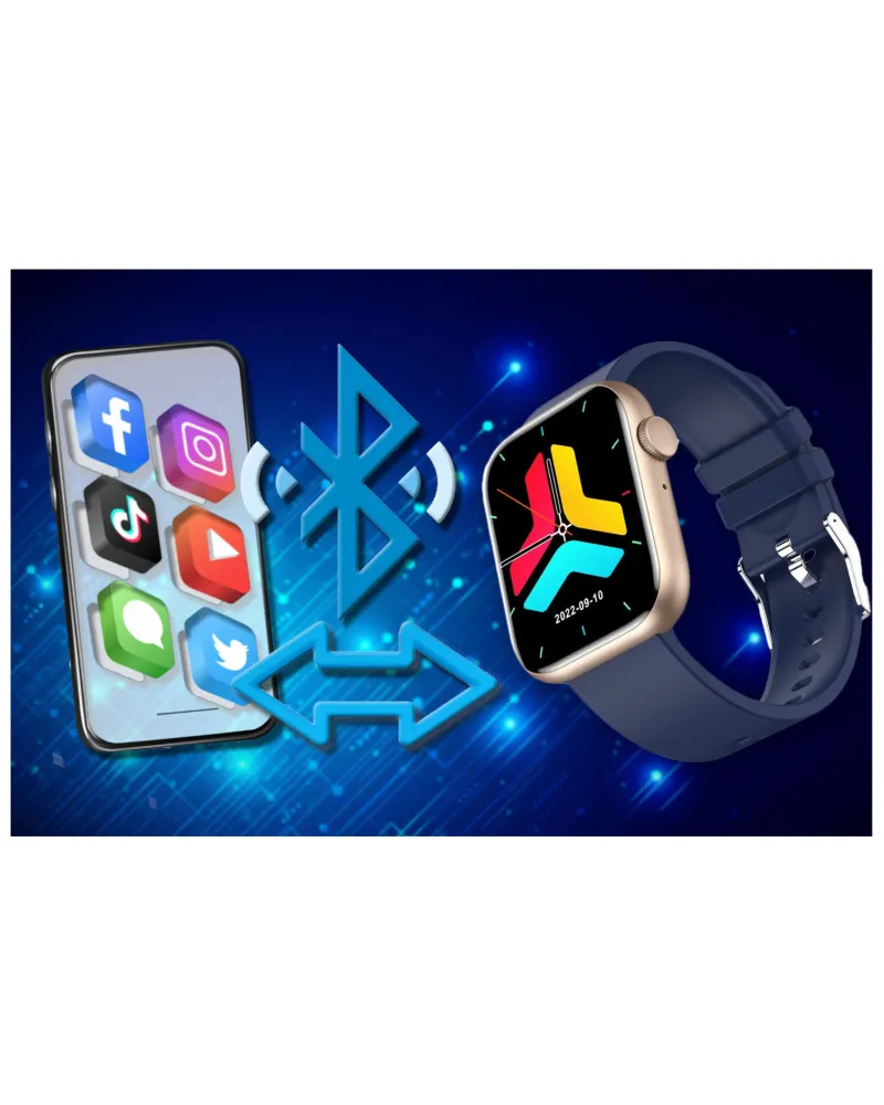 SMARTWATCH UNISEX GRAVITY GT3-4 - ROZMOWY BLUETOOTH, WŁASNE TARCZE (sg022d)