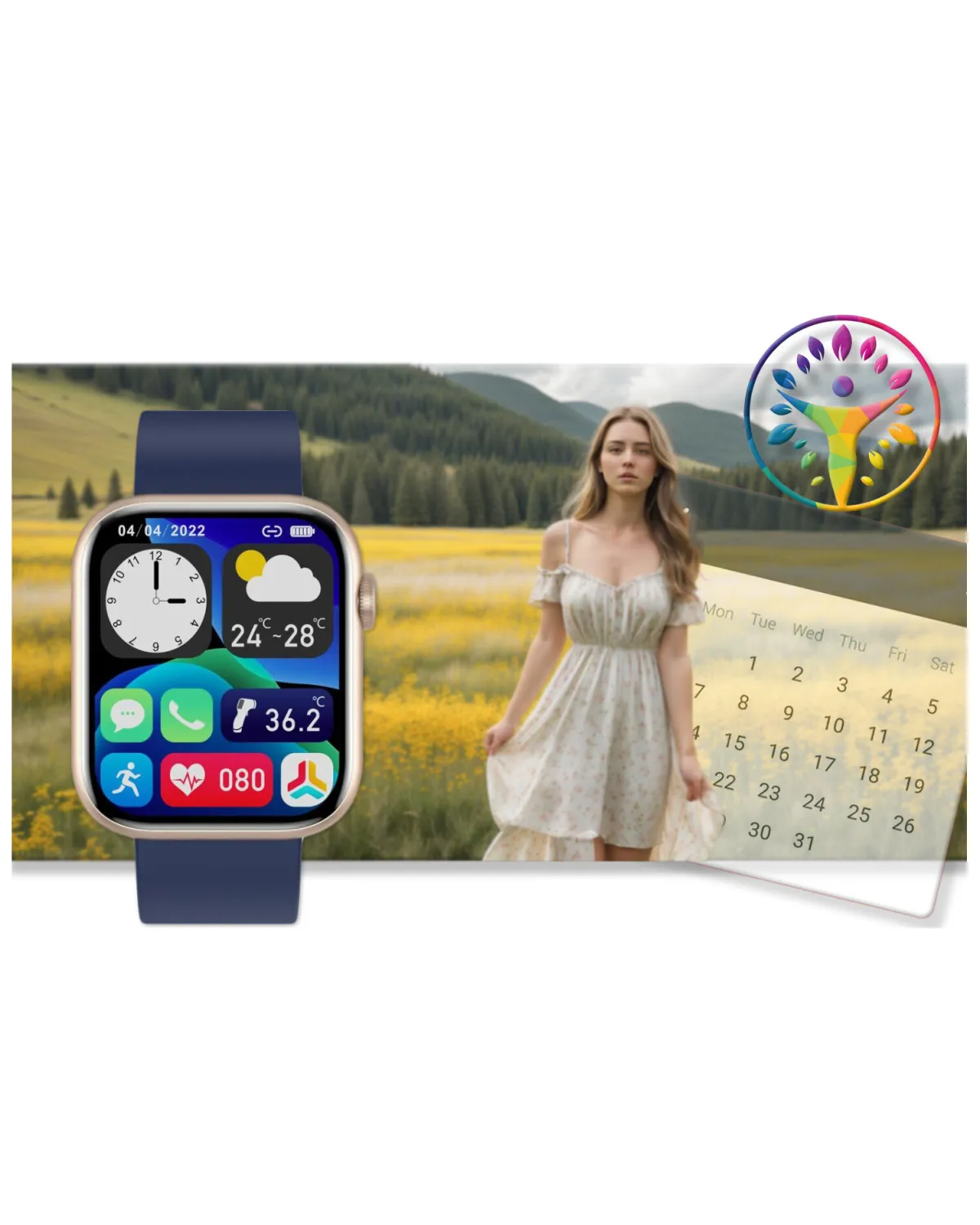 SMARTWATCH UNISEX GRAVITY GT3-4 - ROZMOWY BLUETOOTH, WŁASNE TARCZE (sg022d)