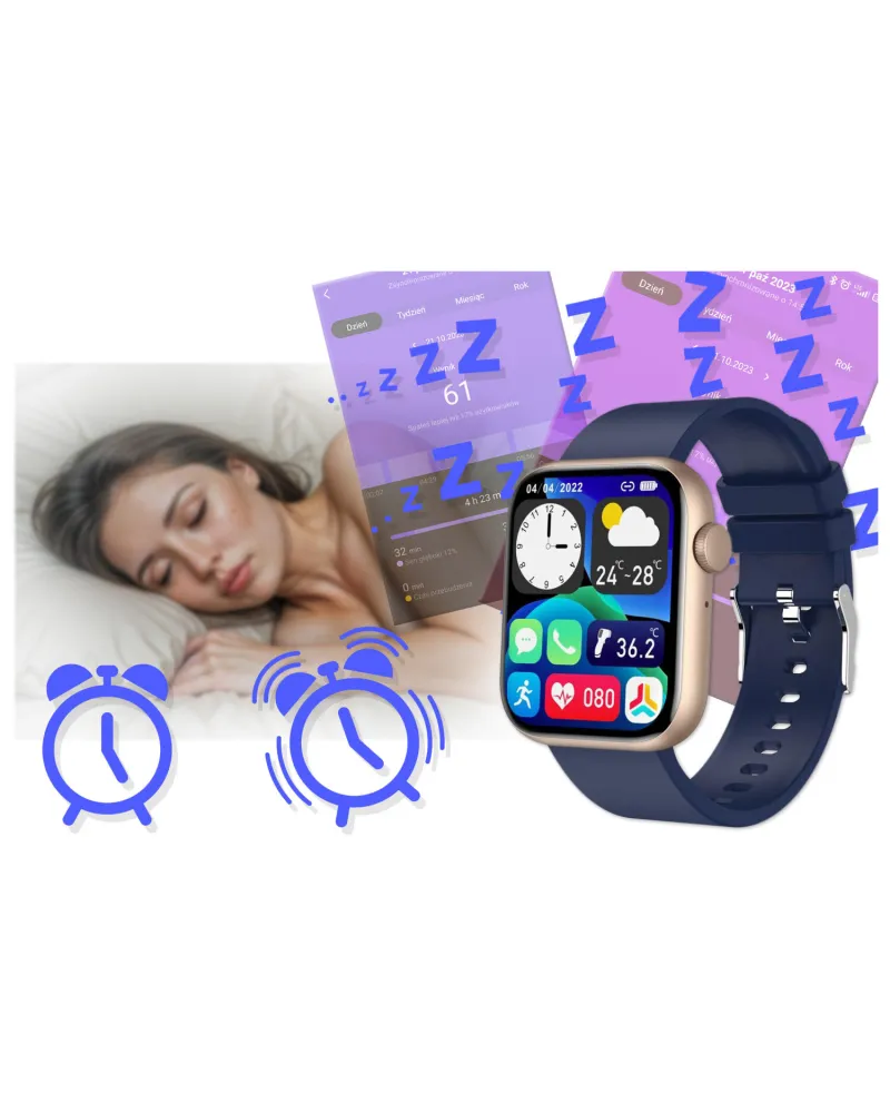 SMARTWATCH UNISEX GRAVITY GT3-4 - ROZMOWY BLUETOOTH, WŁASNE TARCZE (sg022d)