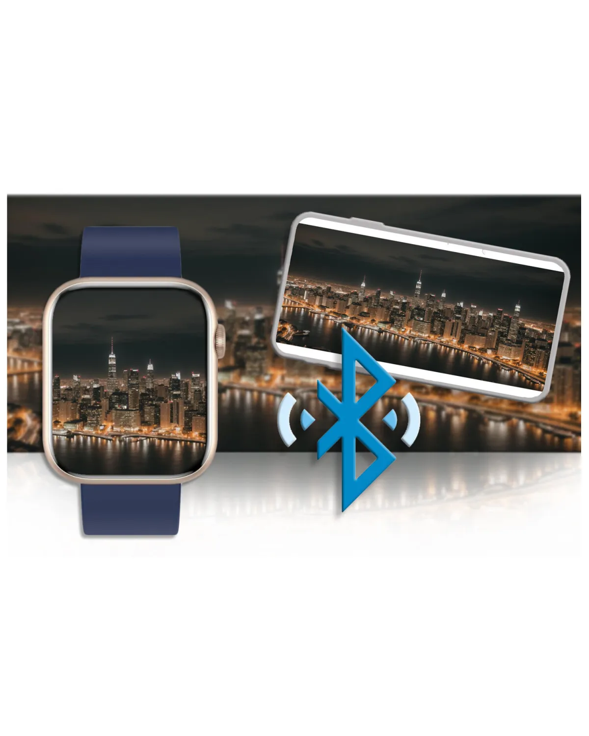 SMARTWATCH UNISEX GRAVITY GT3-4 - ROZMOWY BLUETOOTH, WŁASNE TARCZE (sg022d)