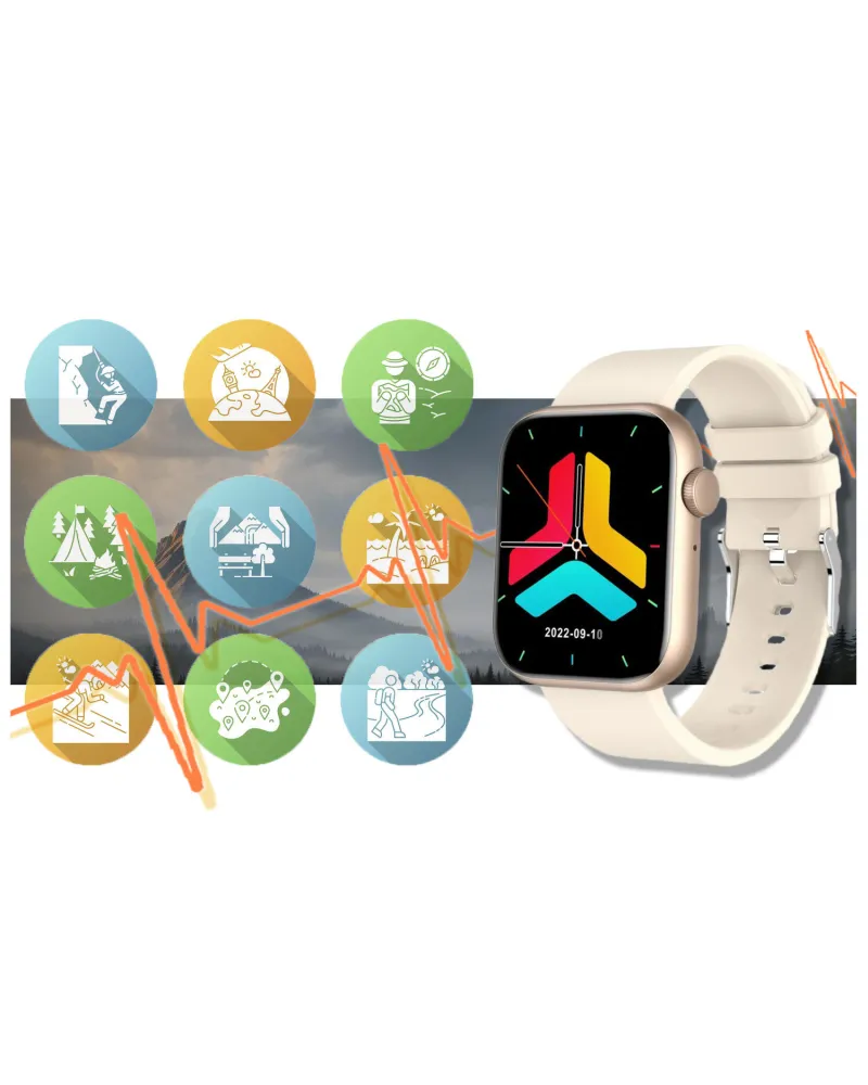 SMARTWATCH UNISEX GRAVITY GT3-6 - ROZMOWY BLUETOOTH, WŁASNE TARCZE (sg022f)