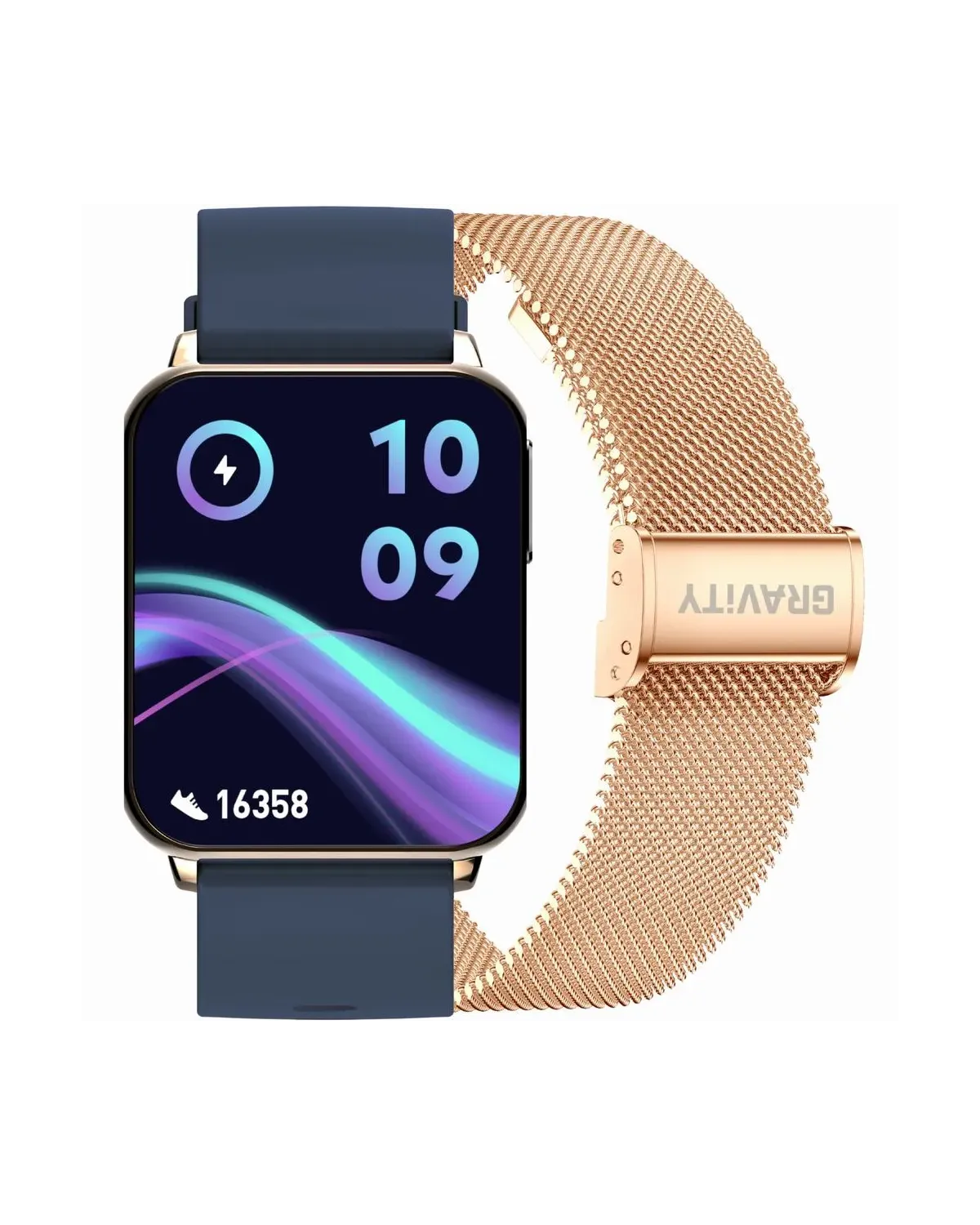 SMARTWATCH UNISEX GRAVITY GT17-2 - AMOLED, DODATKOWY PASEK (sg038b)