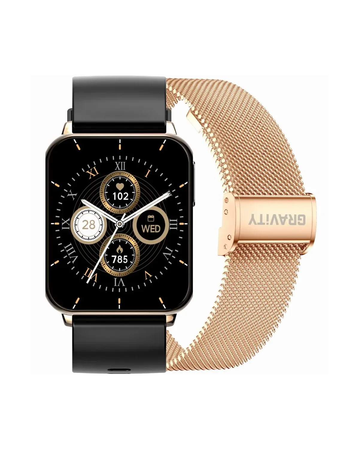 SMARTWATCH UNISEX GRAVITY GT17-5 - AMOLED, DODATKOWY PASEK (sg038e)