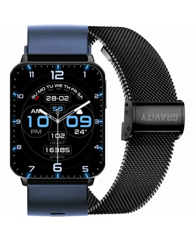 SMARTWATCH UNISEX GRAVITY GT17-9 - AMOLED, DODATKOWY PASEK (sg038i)