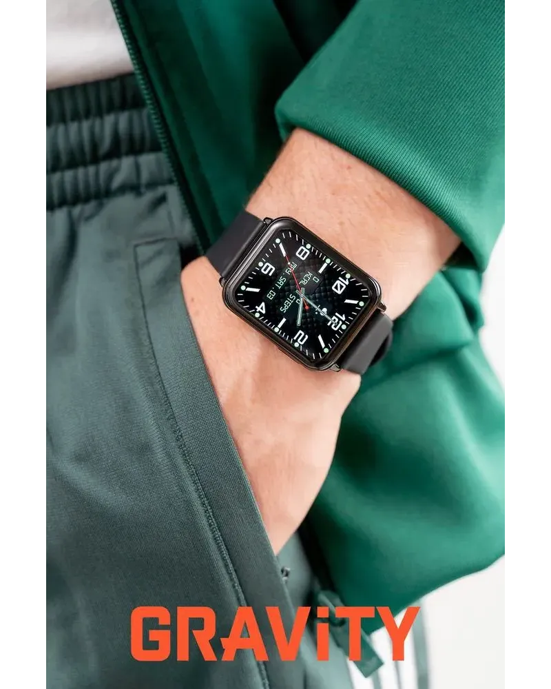 SMARTWATCH UNISEX GRAVITY GT17-9 - AMOLED, DODATKOWY PASEK (sg038i)