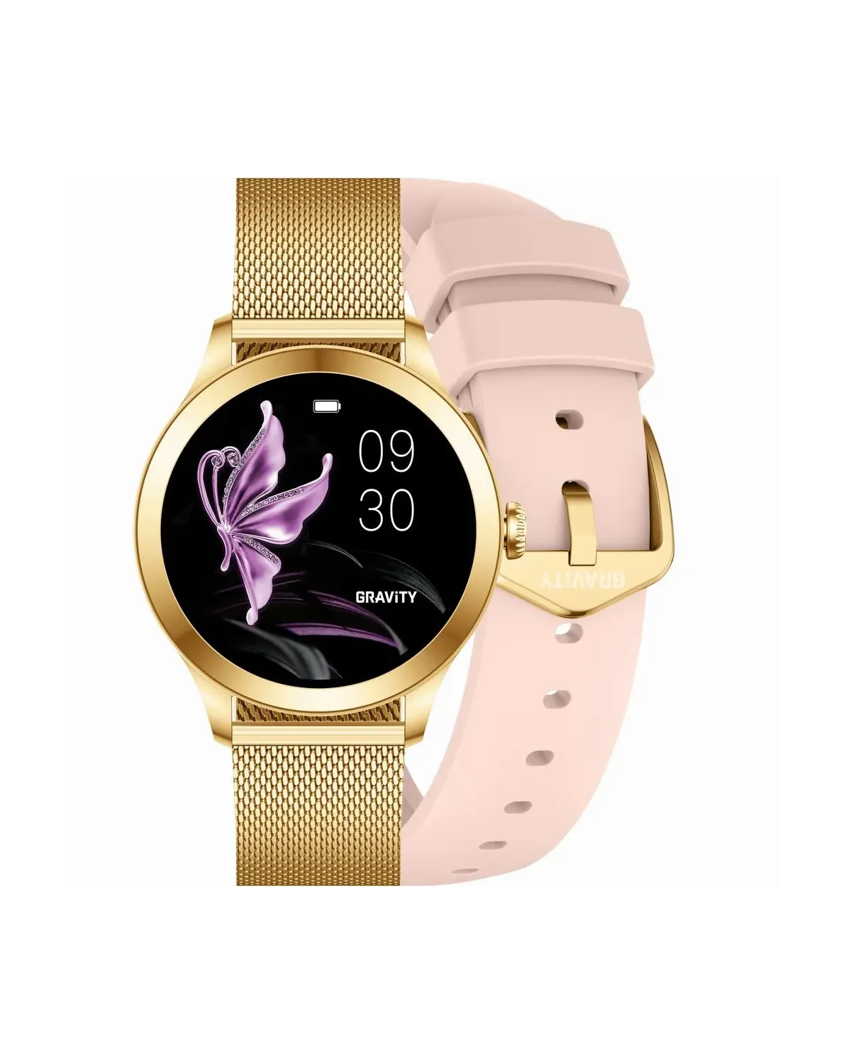 SMARTWATCH DAMSKI GRAVITY GT25-1 PRO -  AMOLED, DODATKOWY PASEK (sg039a)