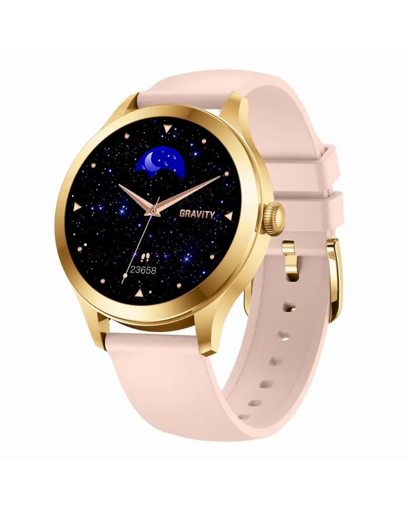 SMARTWATCH DAMSKI GRAVITY GT25-1 PRO -  AMOLED, DODATKOWY PASEK (sg039a)