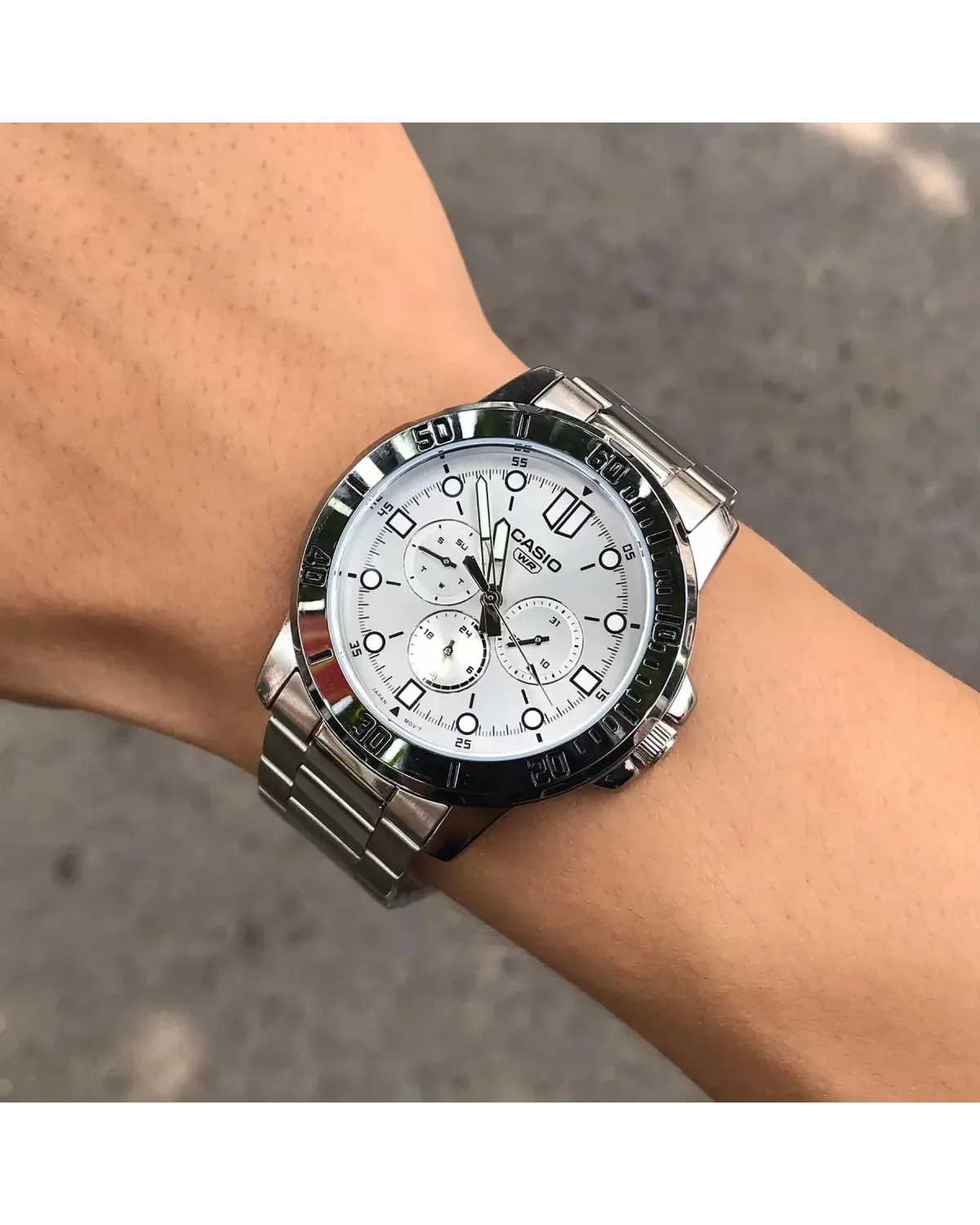 ZEGAREK MĘSKI CASIO MTP-VD300D-7E (zd268c) + BOX