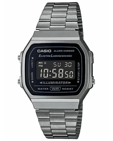 ZEGAREK MĘSKI CASIO A168WGG-1BDF (zd088d) - KLASYKA + BOX