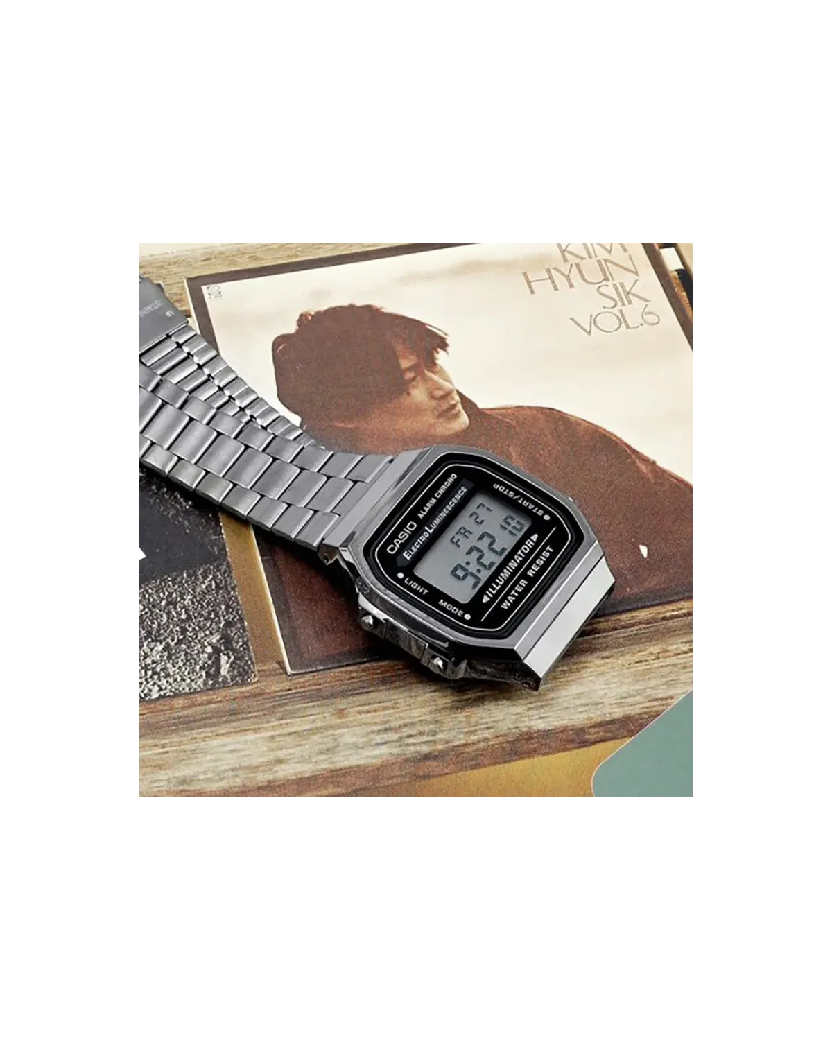 ZEGAREK UNISEX CASIO A168WGG-1A (zd088e) - KLASYKA + BOX
