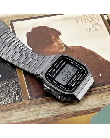 ZEGAREK UNISEX CASIO A168WGG-1A (zd088e) - KLASYKA + BOX