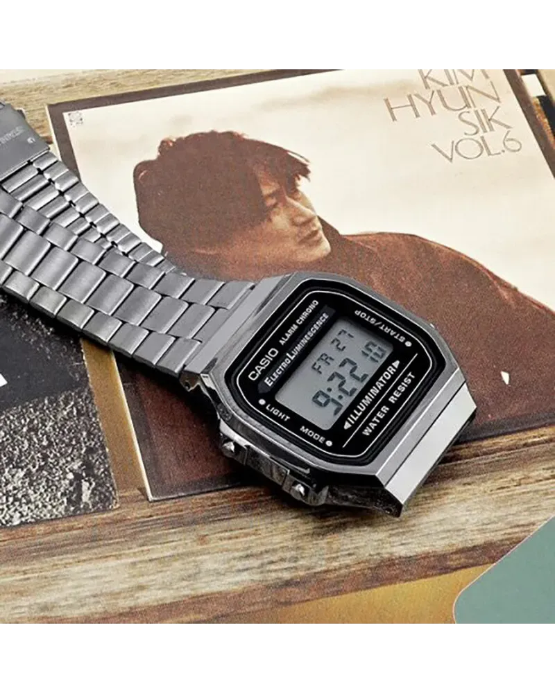 ZEGAREK UNISEX CASIO A168WGG-1A (zd088e) - KLASYKA + BOX