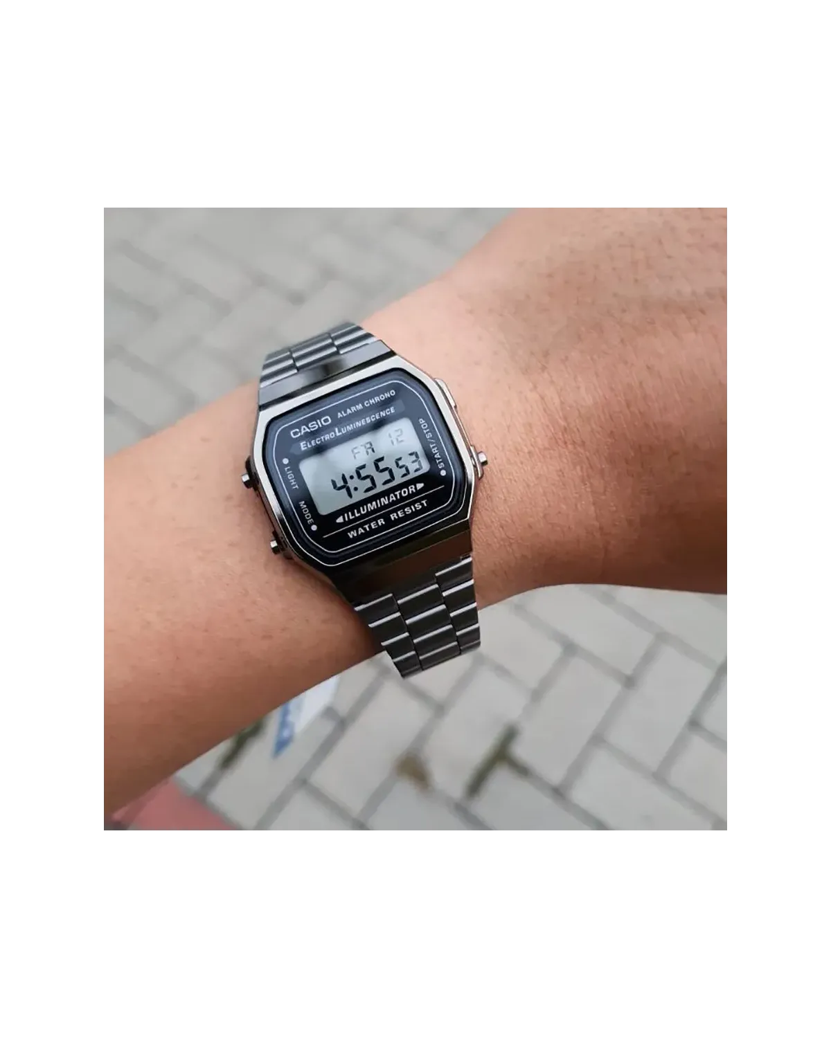 ZEGAREK UNISEX CASIO A168WGG-1A (zd088e) - KLASYKA + BOX