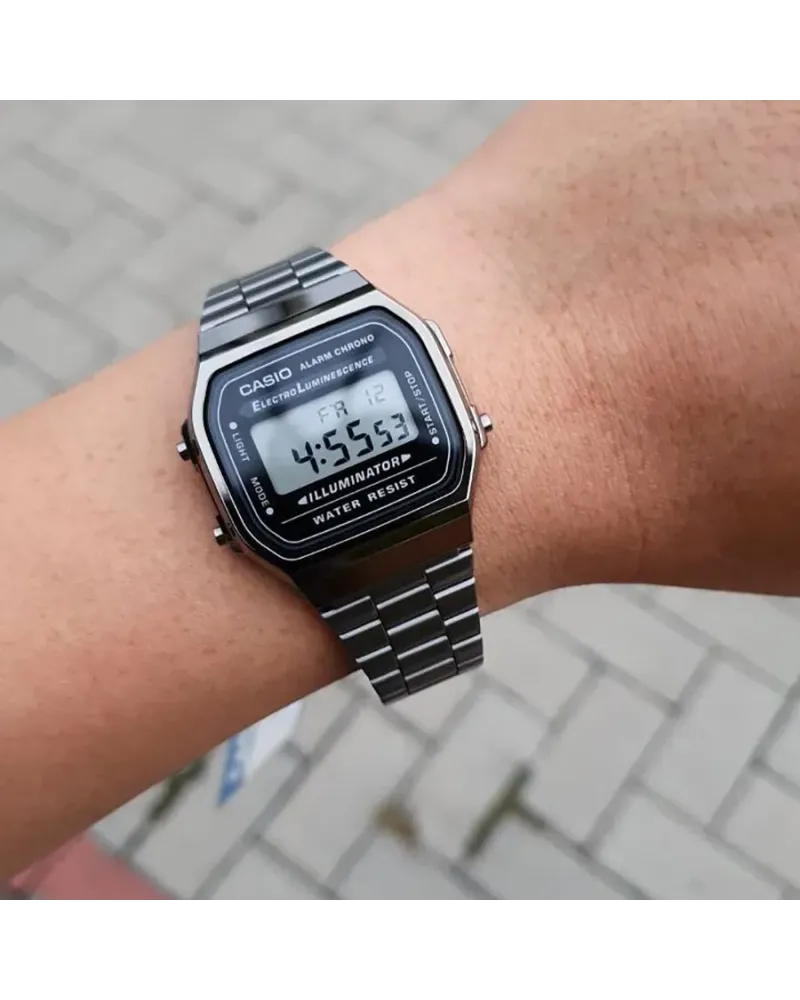ZEGAREK UNISEX CASIO A168WGG-1A (zd088e) - KLASYKA + BOX