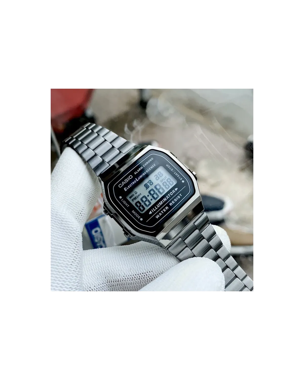 ZEGAREK UNISEX CASIO A168WGG-1A (zd088e) - KLASYKA + BOX