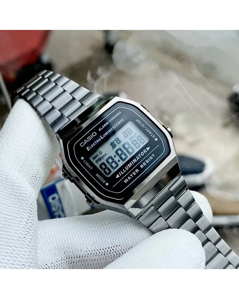 ZEGAREK UNISEX CASIO A168WGG-1A (zd088e) - KLASYKA + BOX