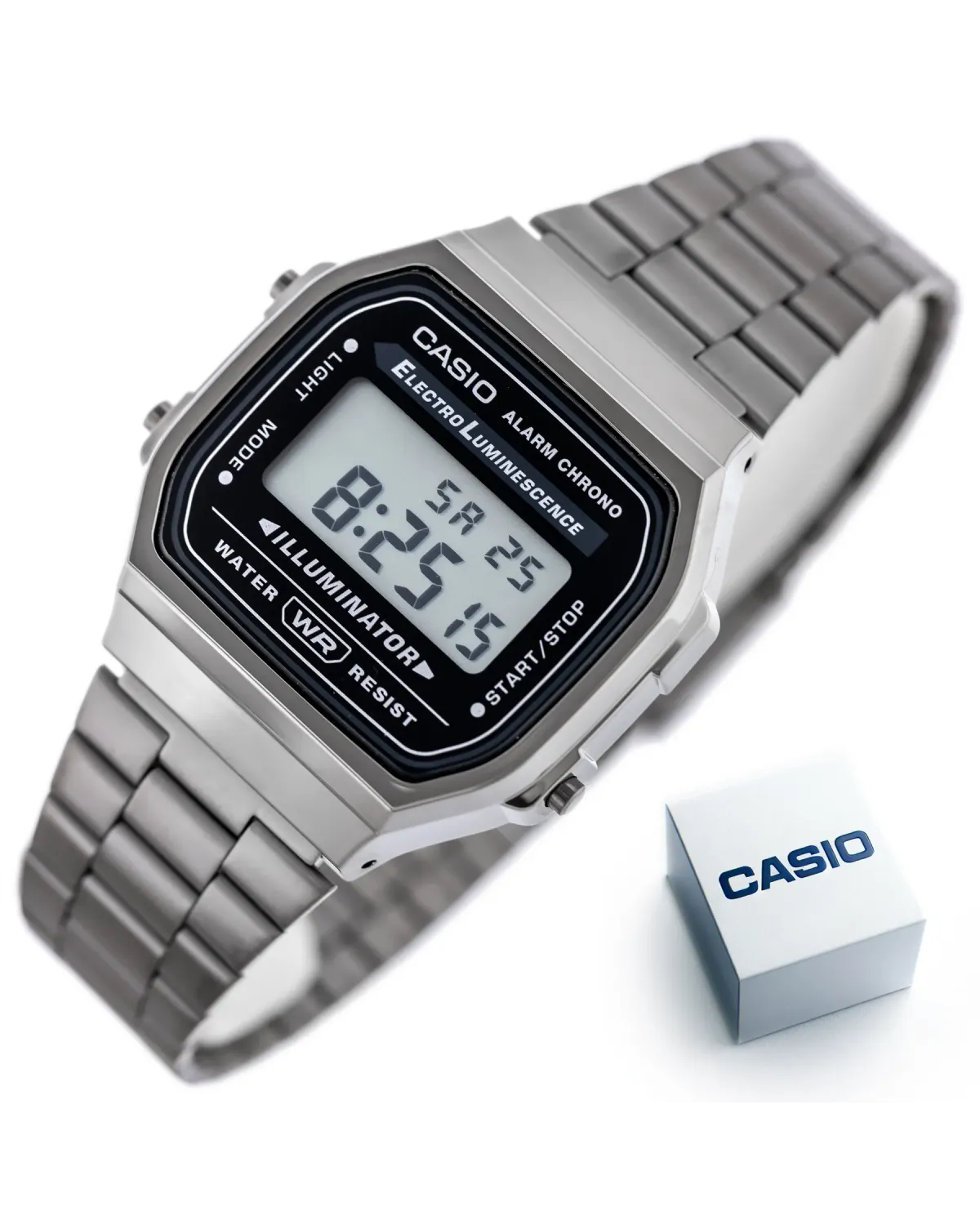ZEGAREK UNISEX CASIO A168WGG-1A (zd088e) - KLASYKA + BOX