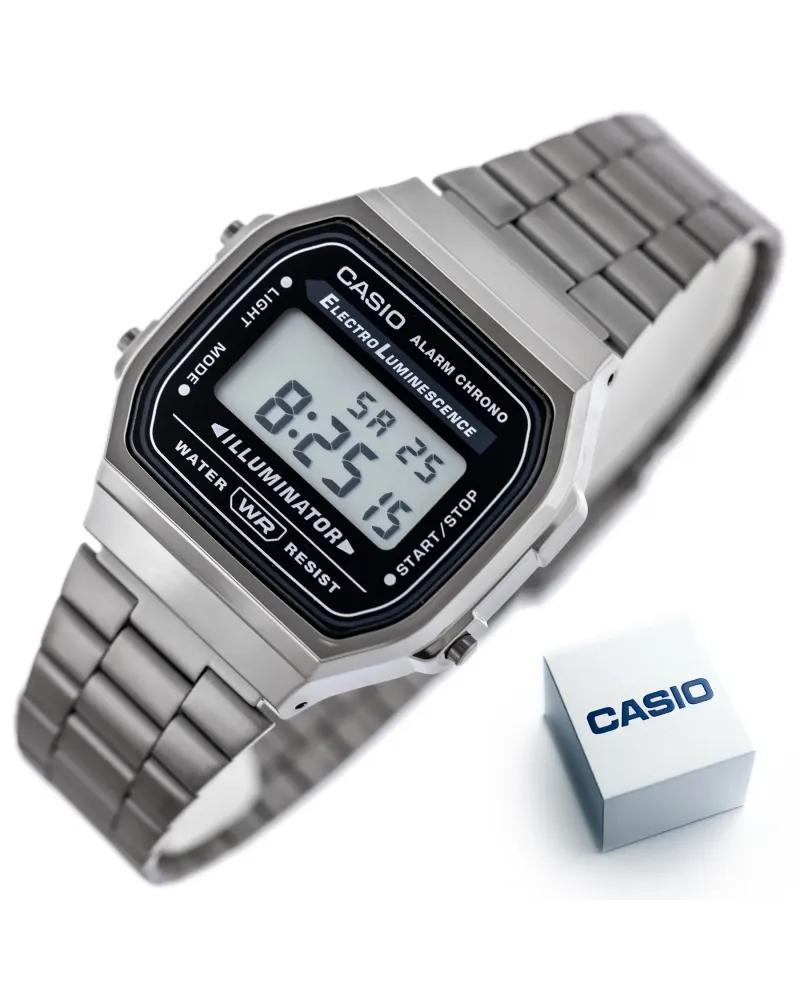 ZEGAREK UNISEX CASIO A168WGG-1A (zd088e) - KLASYKA + BOX