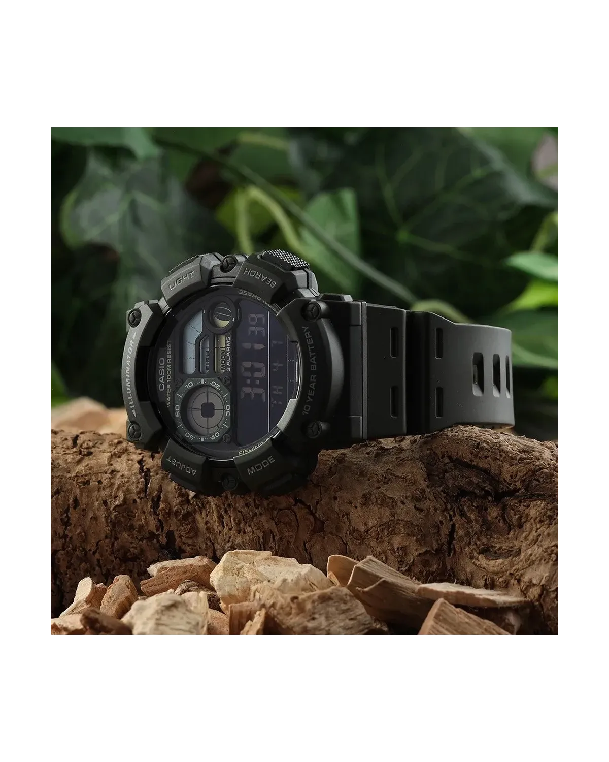 ZEGAREK MĘSKI CASIO Digital Moonphase WS-1500H-3B + BOX