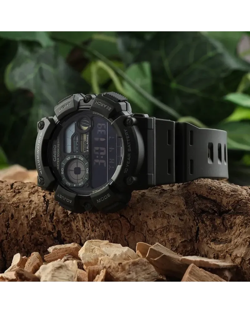 ZEGAREK MĘSKI CASIO Digital Moonphase WS-1500H-3B + BOX