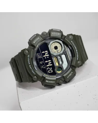 ZEGAREK MĘSKI CASIO Digital Moonphase WS-1500H-3B + BOX
