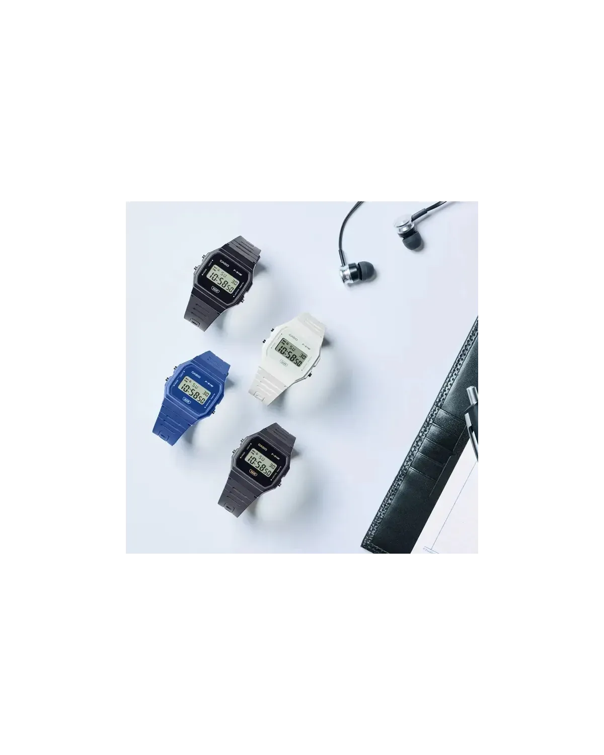 ZEGAREK MĘSKI CASIO F-91WB-8A + BOX