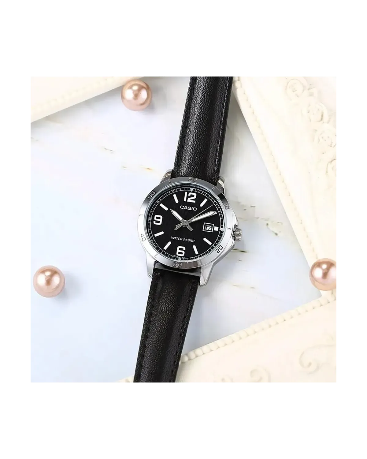 Zegarek Damski Casio LTP-V004L-1B (zd569f) + BOX Zegarek Damski Casio LTP-V004L-1B (zd569f) + BOX