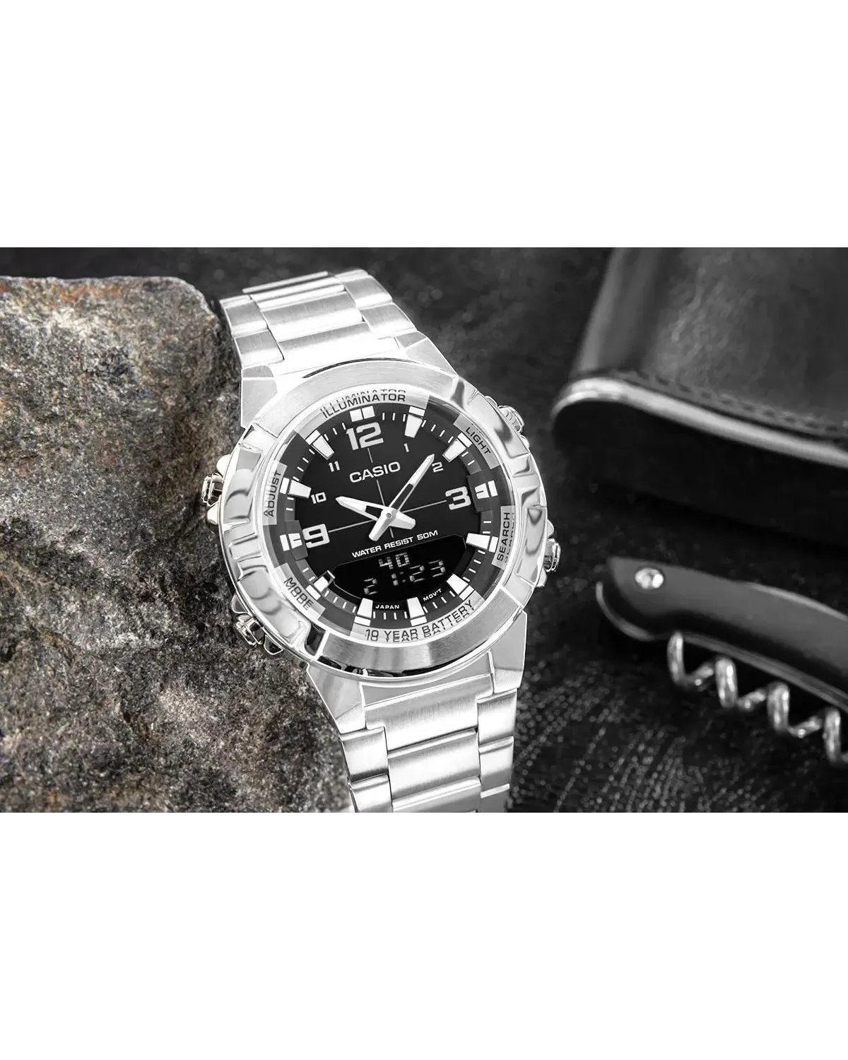 ZEGAREK MĘSKI CASIO AMW-870D-1AVDF + BOX