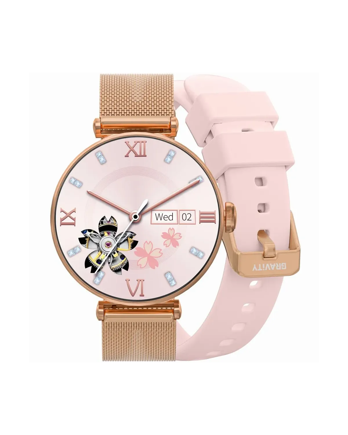 SMARTWATCH DAMSKI GRAVITY GT26-1 - DODATKOWY PASEK (sg042a)