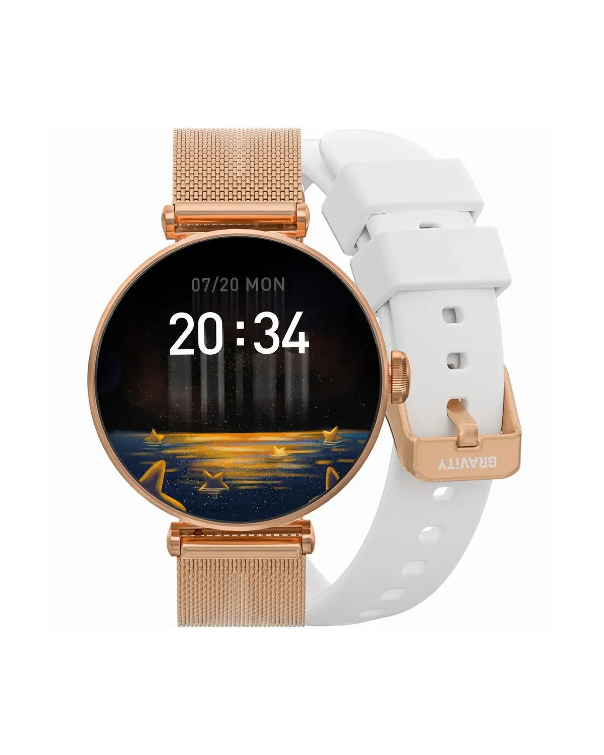 SMARTWATCH DAMSKI GRAVITY GT26-2 - DODATKOWY PASEK (sg042b)