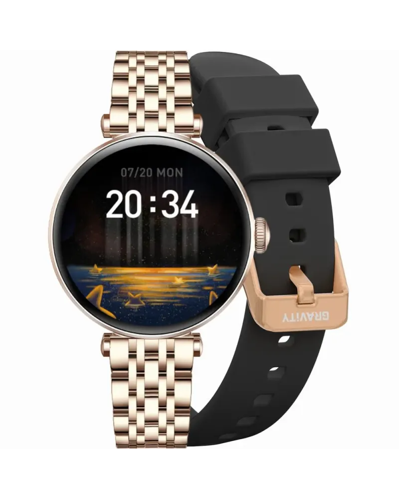 SMARTWATCH DAMSKI GRAVITY GT26-6 - DODATKOWY PASEK (sg042f) SMARTWATCH DAMSKI GRAVITY GT26-6 - DODATKOWY PASEK (sg042f)