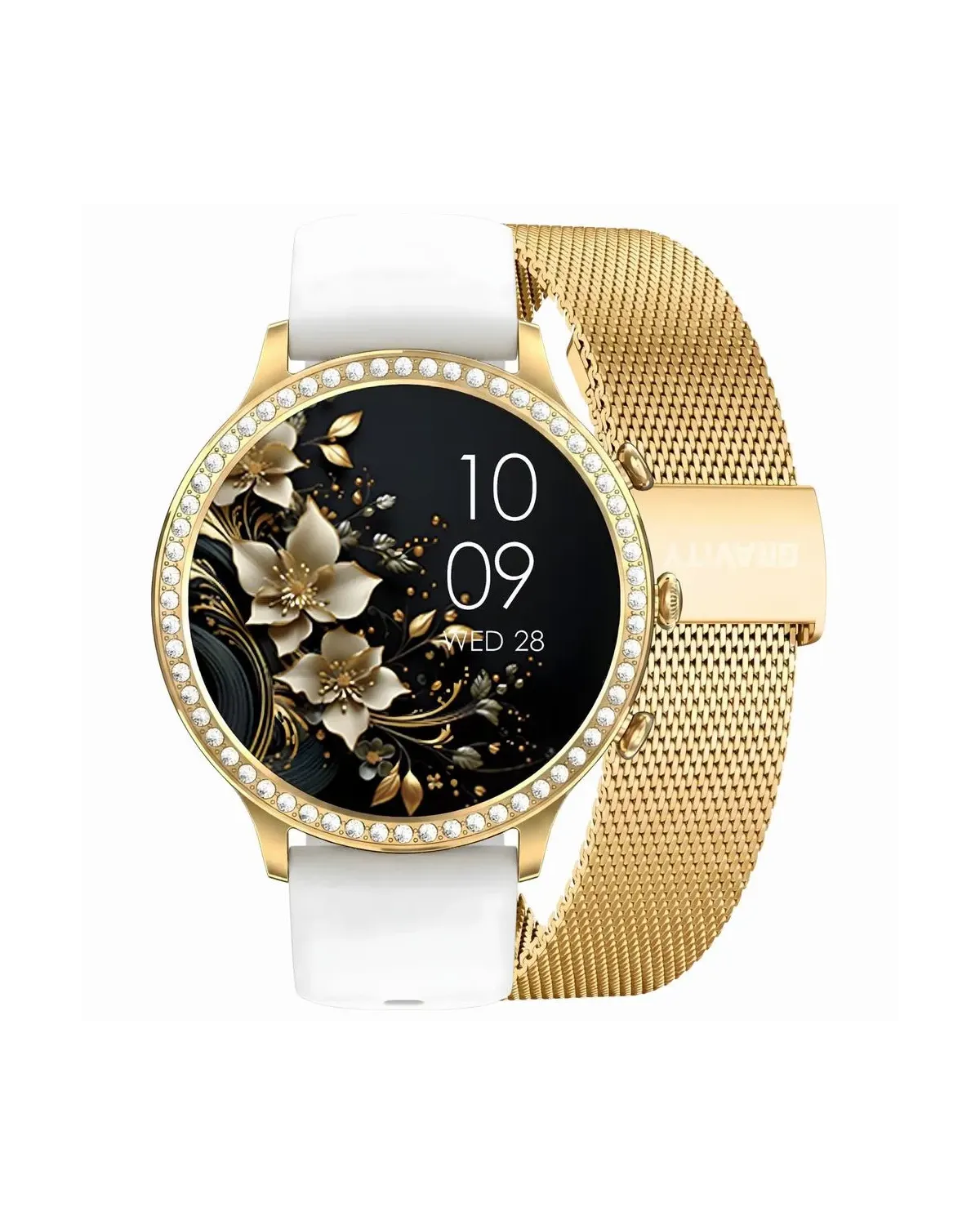 SMARTWATCH DAMSKI GRAVITY GT5-2 - DODATKOWY PASEK (sg043b)
