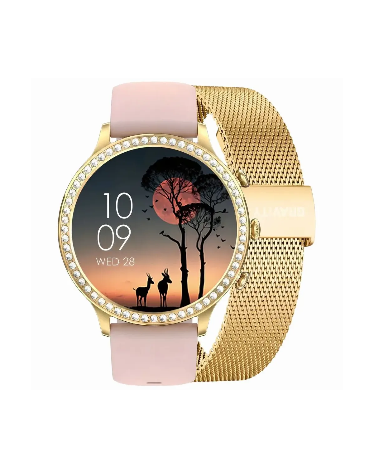 SMARTWATCH DAMSKI GRAVITY GT5-3 - DODATKOWY PASEK (sg043c)