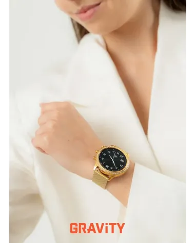 SMARTWATCH DAMSKI GRAVITY GT5-3 - DODATKOWY PASEK (sg043c)