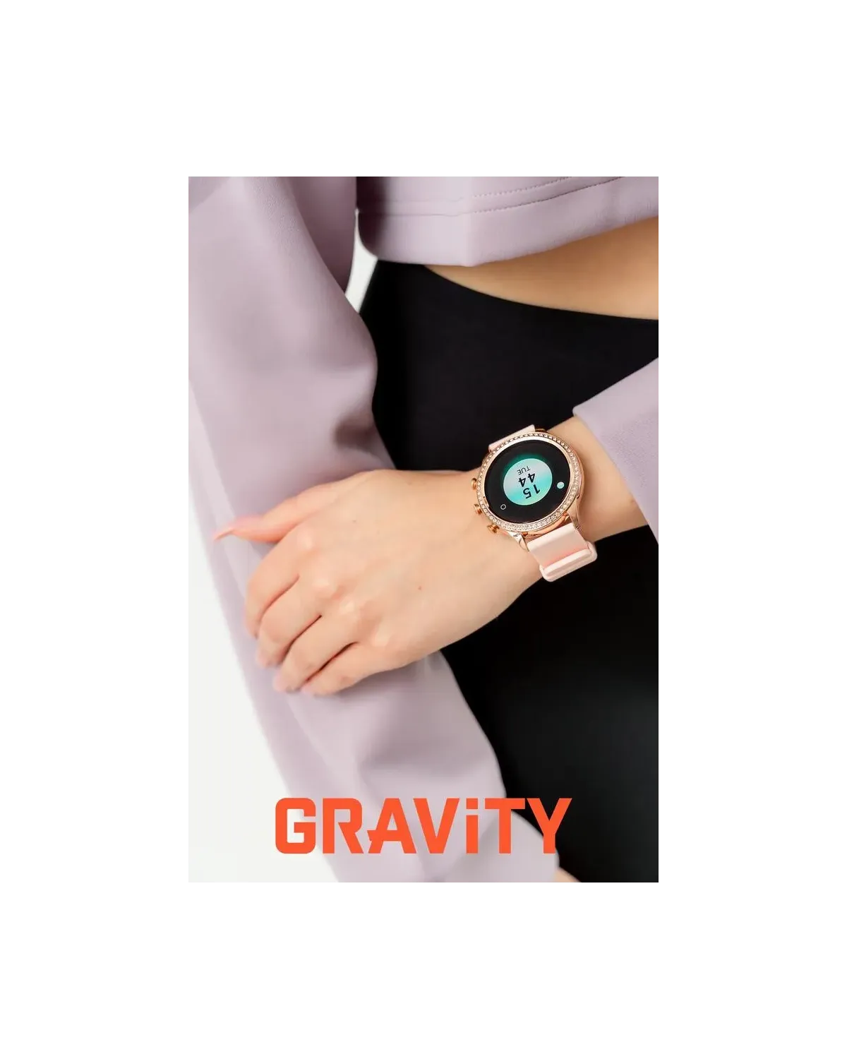 SMARTWATCH DAMSKI GRAVITY GT5-5 - DODATKOWY PASEK (sg043e)
