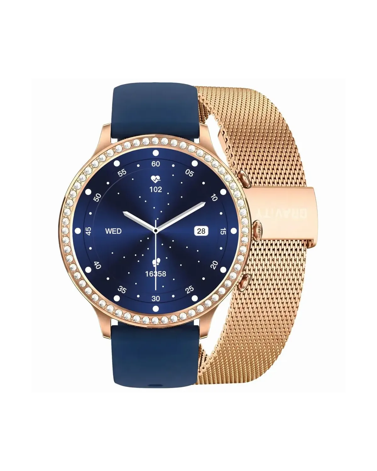 SMARTWATCH DAMSKI GRAVITY GT5-6 - DODATKOWY PASEK (sg043f)