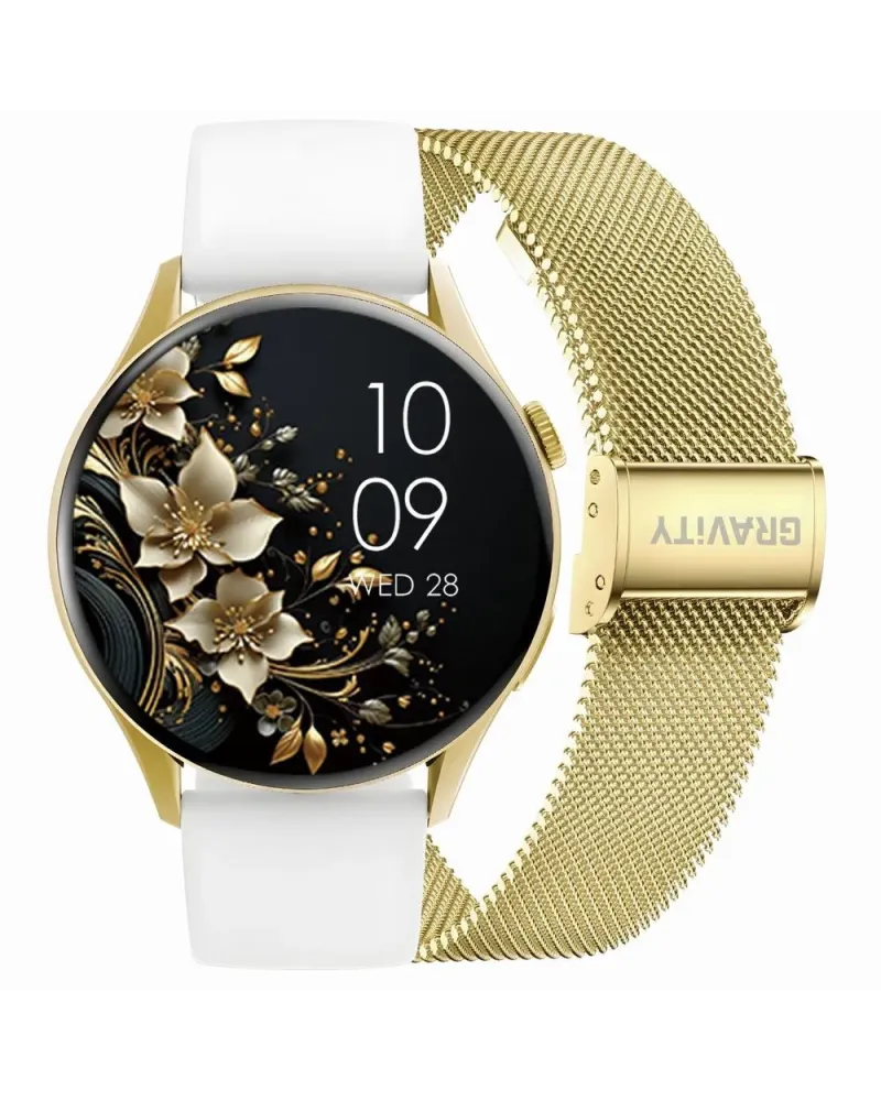 SMARTWATCH DAMSKI GRAVITY GT11-2 - AMOLED, DODATKOWY PASEK (sg044b) SMARTWATCH DAMSKI GRAVITY GT11-2 - AMOLED, DODATKOWY PASEK (sg044b)