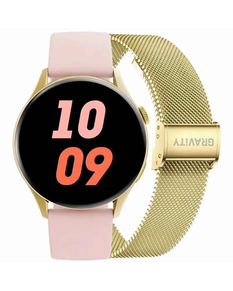 SMARTWATCH DAMSKI GRAVITY GT11-3 - AMOLED, DODATKOWY PASEK (sg044c) SMARTWATCH DAMSKI GRAVITY GT11-3 - AMOLED, DODATKOWY PASEK (sg044c)