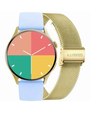 SMARTWATCH DAMSKI GRAVITY GT11-4 - AMOLED, DODATKOWY PASEK (sg044d)