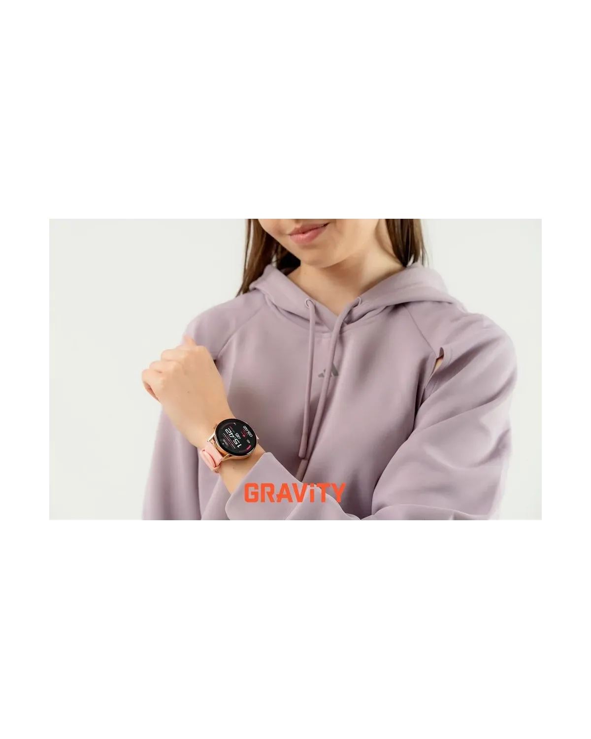 SMARTWATCH DAMSKI GRAVITY GT11-5 - AMOLED, DODATKOWY PASEK (sg044e)