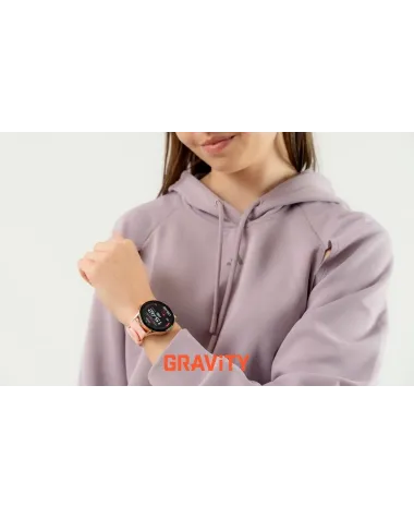 SMARTWATCH DAMSKI GRAVITY GT11-5 - AMOLED, DODATKOWY PASEK (sg044e)