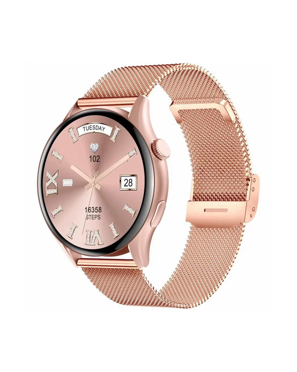 SMARTWATCH DAMSKI GRAVITY GT11-6 - AMOLED, DODATKOWY PASEK (sg044f)