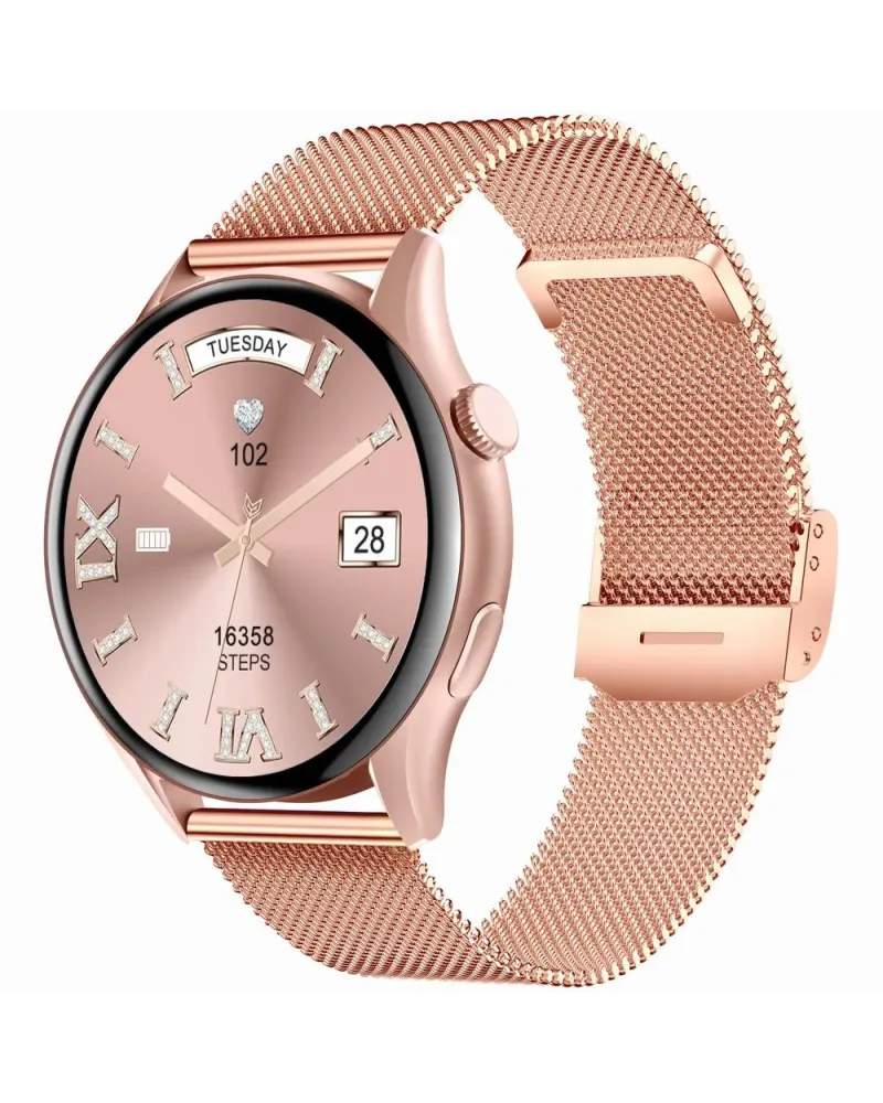 SMARTWATCH DAMSKI GRAVITY GT11-7 - AMOLED, DODATKOWY PASEK (sg044g)