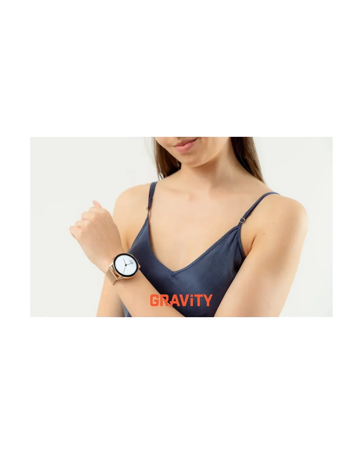 SMARTWATCH DAMSKI GRAVITY GT11-7 - AMOLED, DODATKOWY PASEK (sg044g)