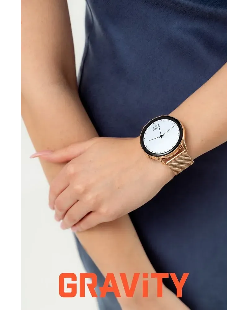 SMARTWATCH DAMSKI GRAVITY GT11-8 - AMOLED, DODATKOWY PASEK (sg044h) SMARTWATCH DAMSKI GRAVITY GT11-8 - AMOLED, DODATKOWY PASEK (sg044h)