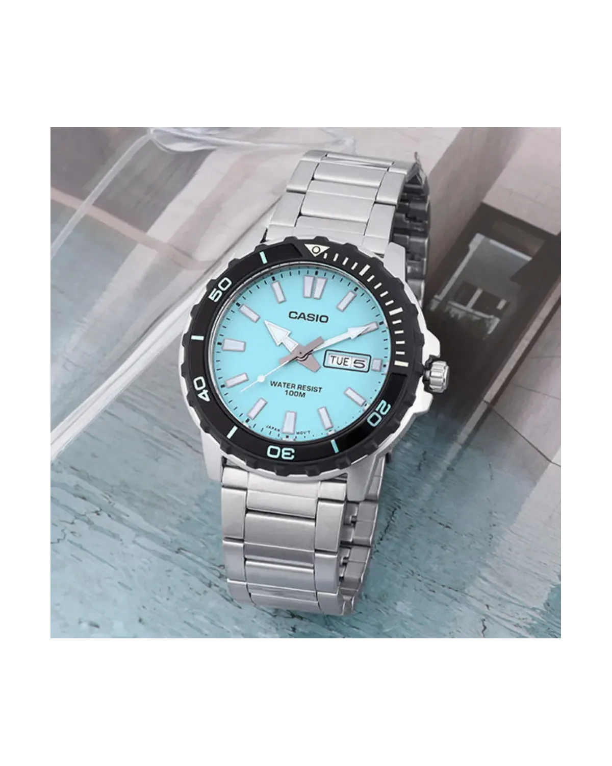 Zegarek Męski Casio  MTD-125D-2A3 + BOX WR100